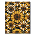 Golden Yellow Sunflower Collage Rug