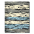 Weathered Wood Grain Stripes Rug