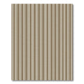 Taupe White Twin Stripe Rug