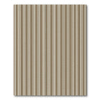 Taupe White Twin Stripe Rug
