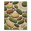 Smooth Pebbles On Sandy Ground Rug
