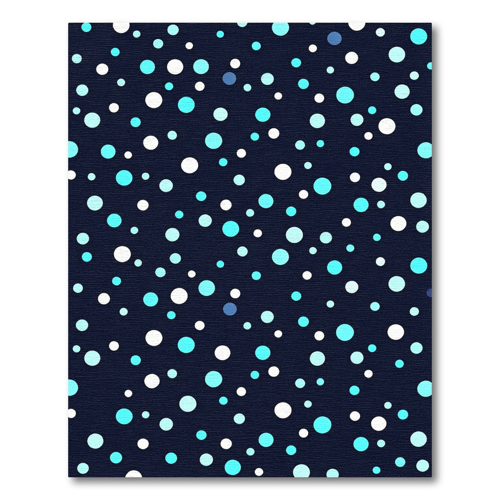 Navy Blue Sky Dot Cluster Rug