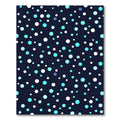 Navy Blue Sky Dot Cluster Rug
