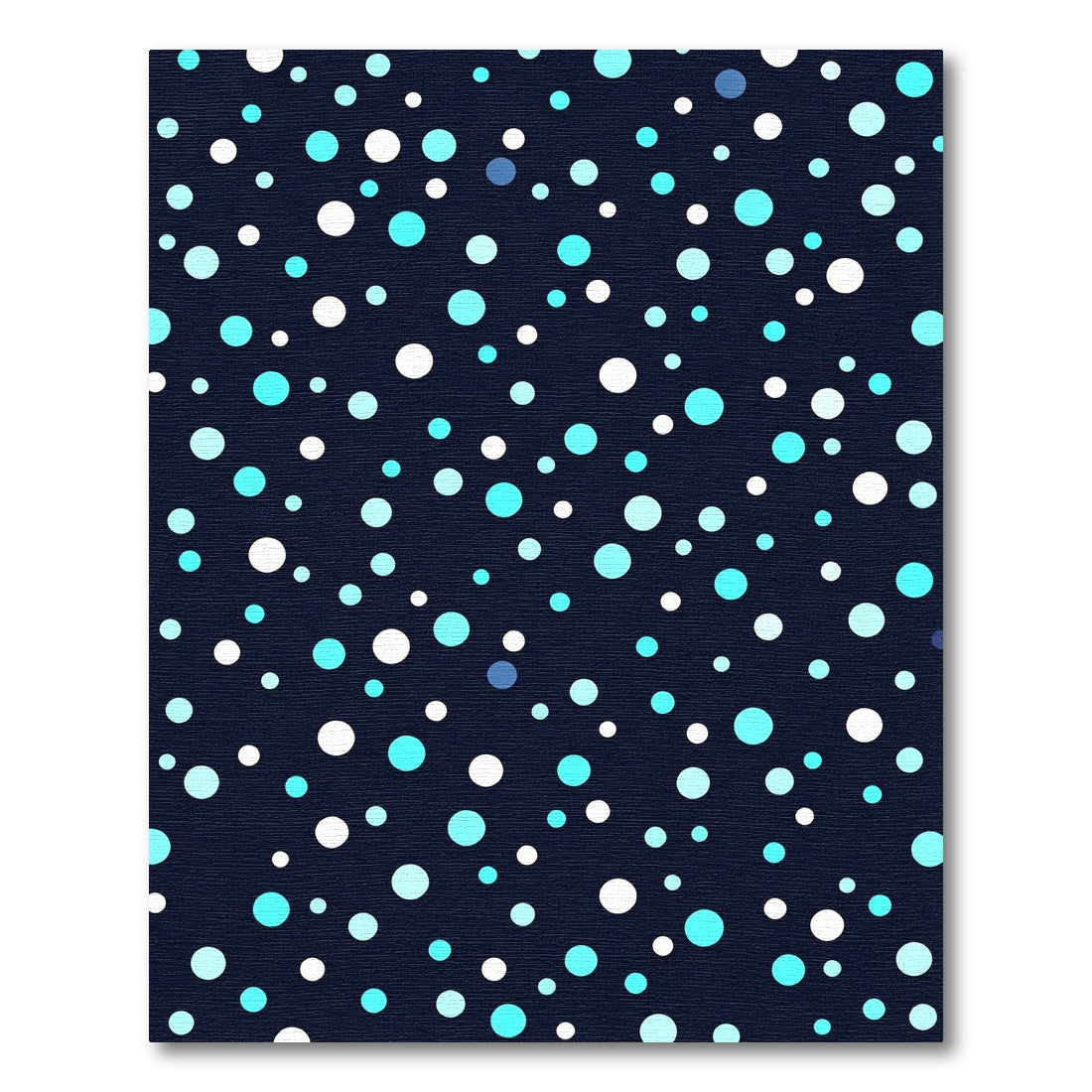 Navy Blue Sky Dot Cluster Rug