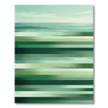 Mint Green Horizontal Stripe Landscape Rug