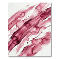 Deep Crimson Watercolor Strokes Rug