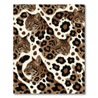 Exotic Leopard Spotted Cat Art Rug