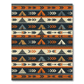 Burnt Orange Geometric Camping Arrow Rug