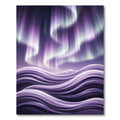 Ethereal Purple Aurora Wave Rug