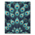 Emerald Peacock Feathers Art Deco Rug