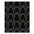 Black White Archway Lattice Rug