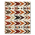 Earthy Tribal Arrow Chevron Rug