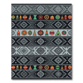 Colorful Geometric Tribal Village Accents Rug