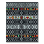 Colorful Geometric Tribal Village Accents Rug