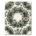 Sage Green Daisy Meadow Wreath Rug