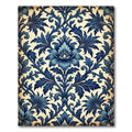 Ornate Cobalt Floral Damask Rug