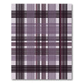 Deep Plum Tartan Plaid Weave Rug