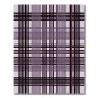 Deep Plum Tartan Plaid Weave Rug