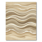 Earthy Tone Rippled Wave Rug