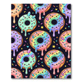 Pastel Rainbow Donut and Crystal Galaxy Rug