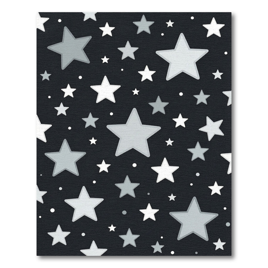Gray Starry Night Sky Rug