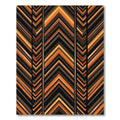 Warm Earthy Orange Chevron Stripes Rug