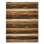 Earthy Rustic Wood Grain Stripes Rug