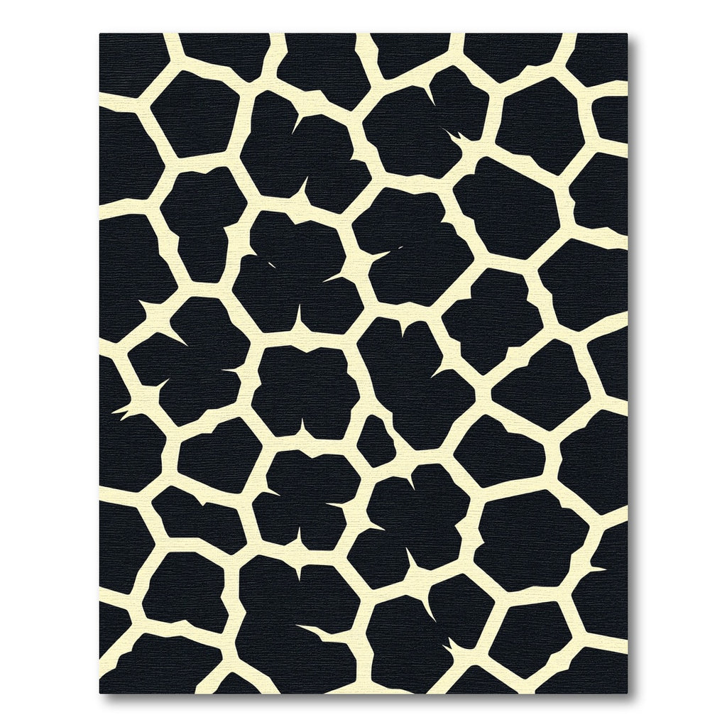 Black and Cream Giraffe Spots Rug