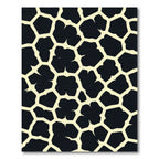 Black and Cream Giraffe Spots Rug