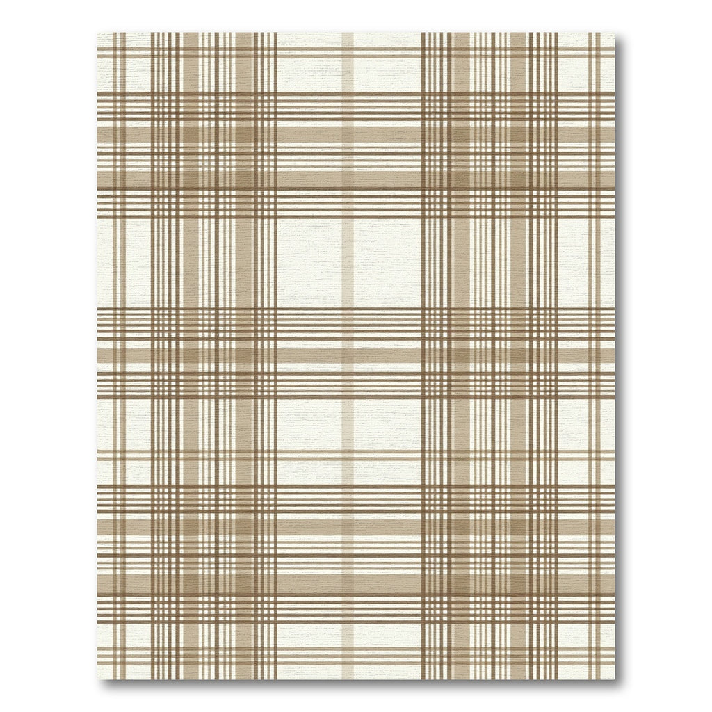 Classic Beige Tartan Plaid Check Rug