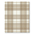 Classic Beige Tartan Plaid Check Rug