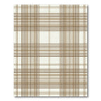 Classic Beige Tartan Plaid Check Rug