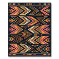 Vibrant Geometric Arrow Tribal Rug