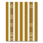 Golden Ochre Striped Tweed Textile Rug