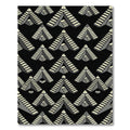 Modern Gray Isometric Stairs Rug