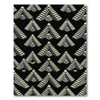 Modern Gray Isometric Stairs Rug