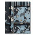Distressed Abstract Slate Grey Rug