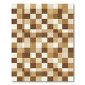 Earth Tones Gingham Square Rug