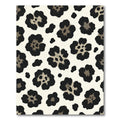 Fierce Black Spotted Floral Rug