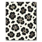 Fierce Black Spotted Floral Rug