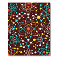 Scientific Atom and Molecular Chart Graphic Rug