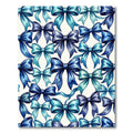 Watercolor Blue Ribbon Bow Decorative Art Rug