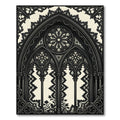 Gothic Cathedral Noir Lace Archway Rug