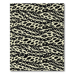 Black Chain Leopard Spots Rug