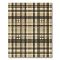 Classic Tan and Black Plaid Rug