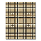 Classic Tan and Black Plaid Rug