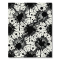 Black Ink Splatter Artistic Monochrome Rug