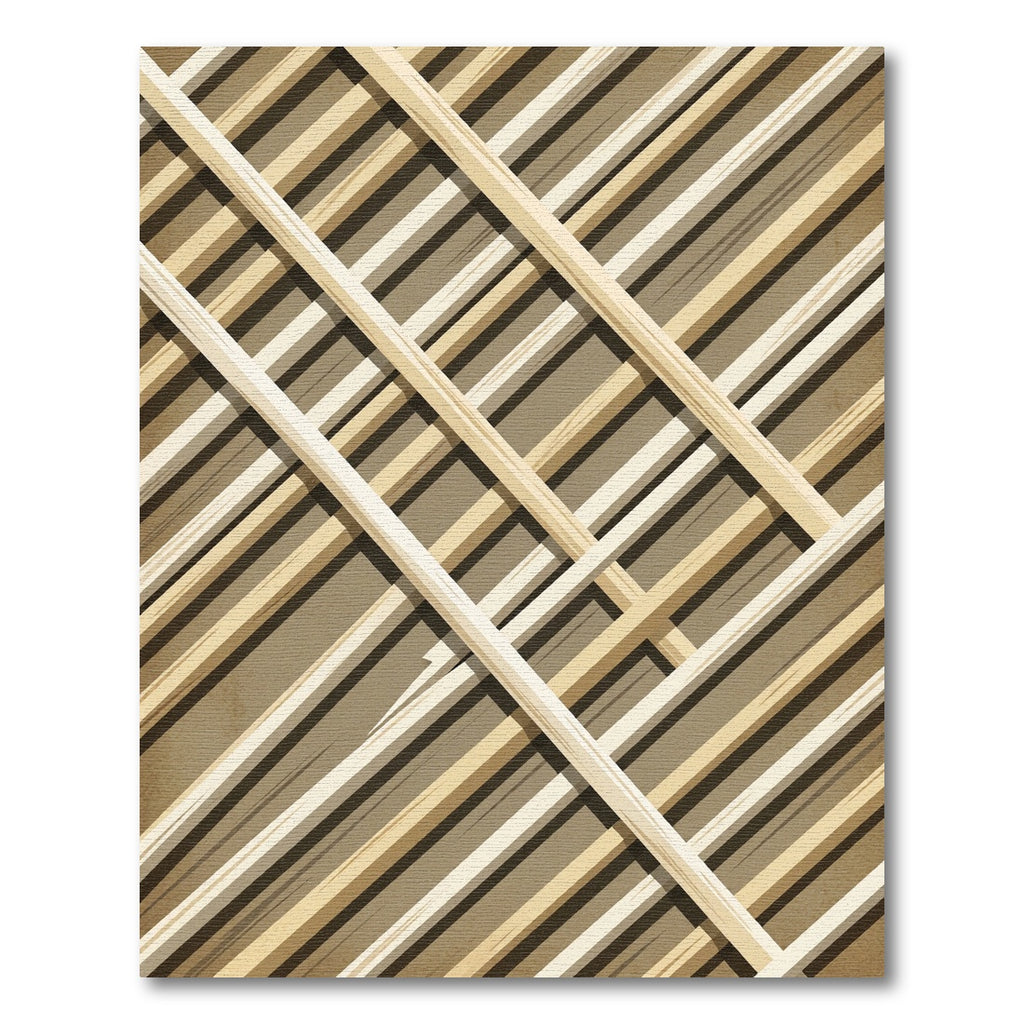 Rustic Intersecting Wood Stripe Rug