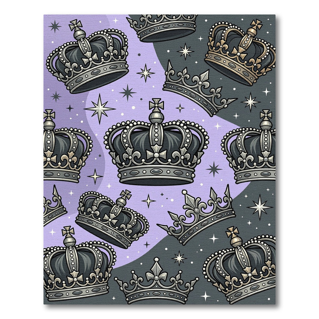 Royal Silver Crown Celestial Night Rug