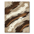 Earthy Abstract Brush Stroke Rug